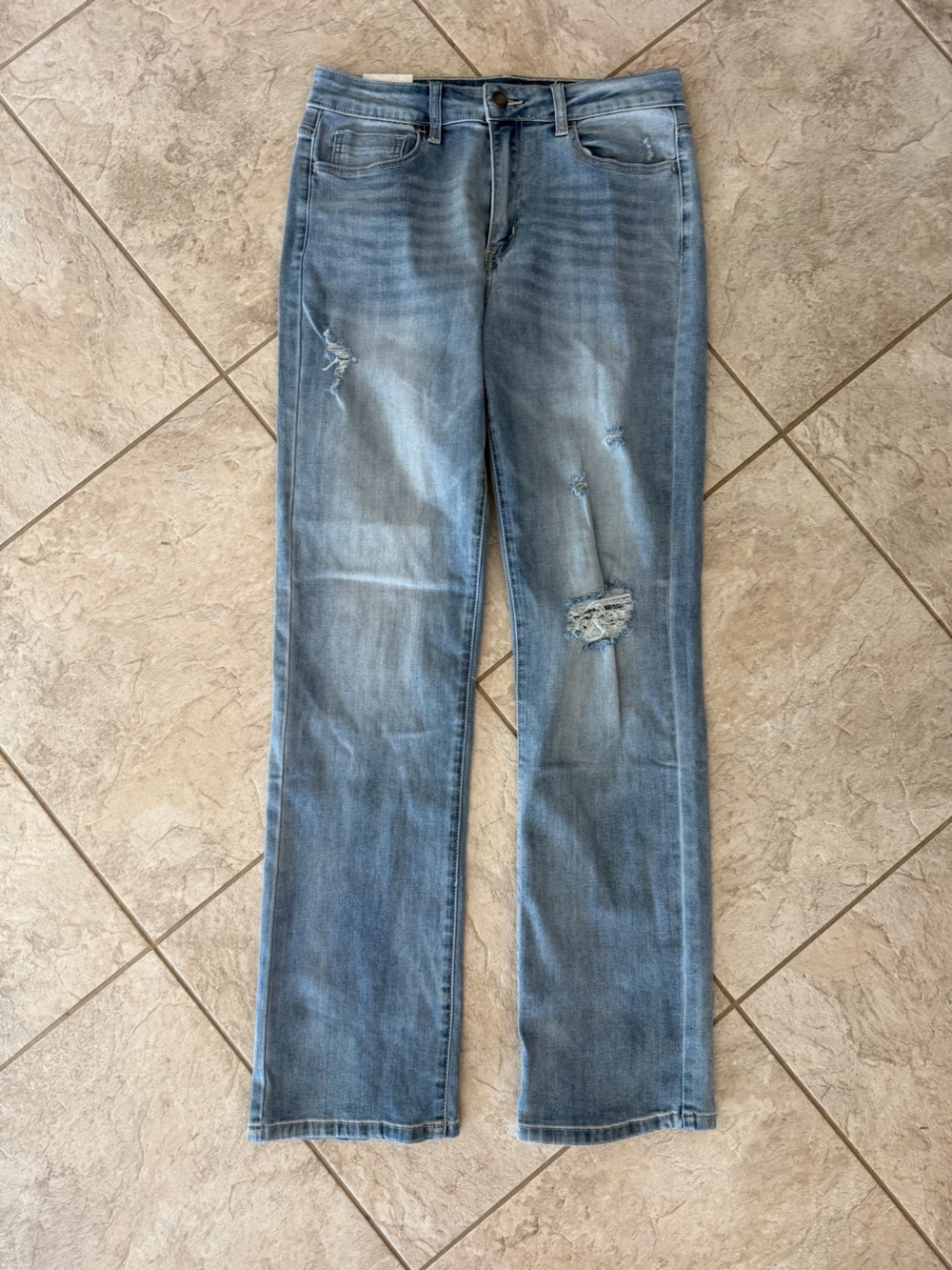 Grace & Lace High Waist Straight Leg Jeans Size 8 NWT
